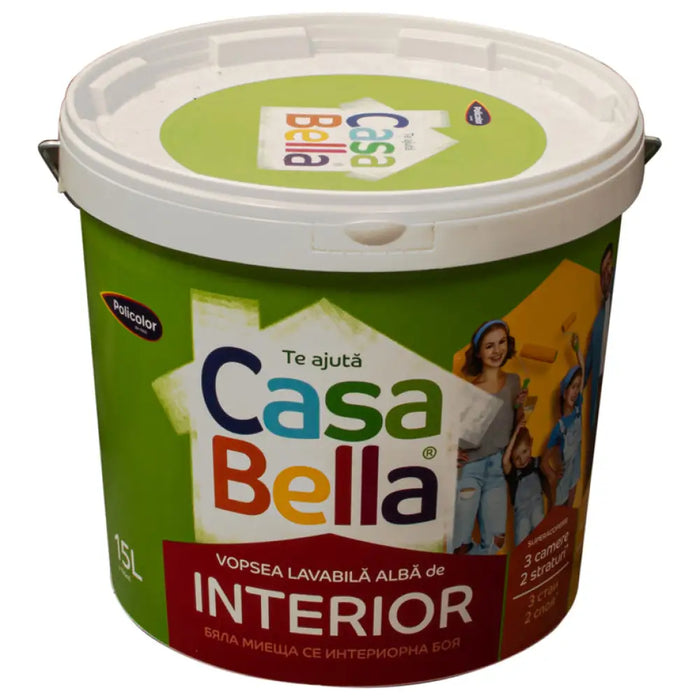 ИНТЕРИОРНА БОЯ БЯЛА 15 L CASA BELLA