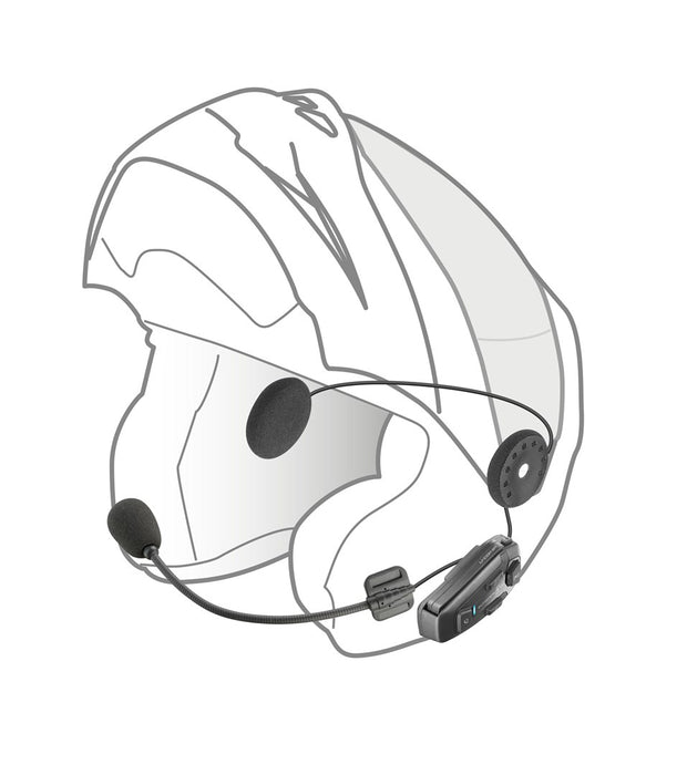 Interphone U-COM 8R Мотоциклетен интерком 1600 м Черен