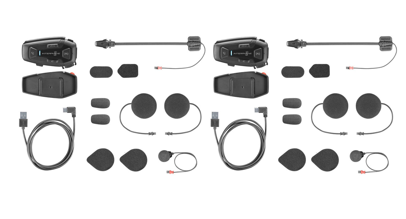 Interphone U-COM 8R Мотоциклетен интерком 1600 м Черен