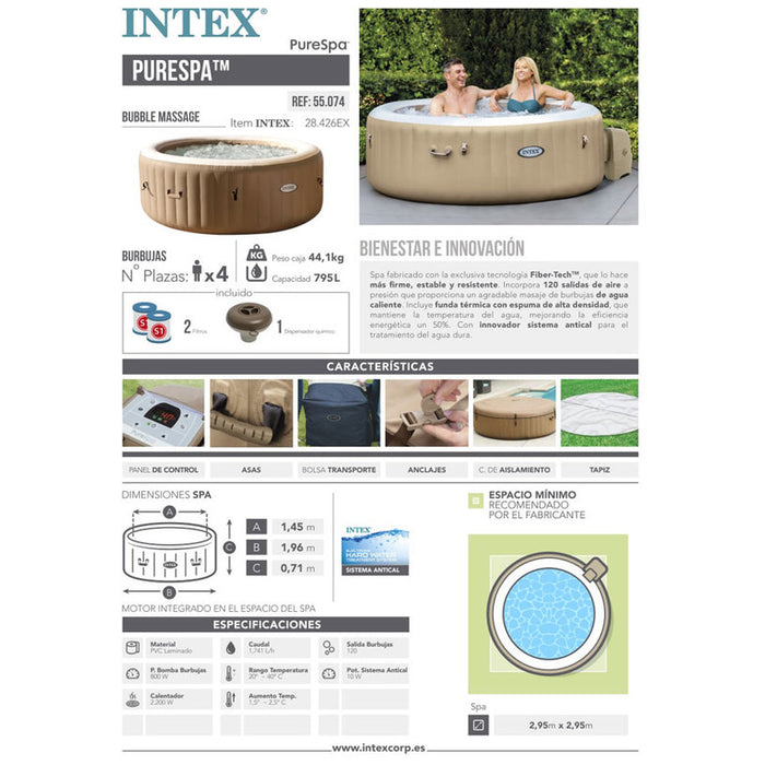 НАДУВАЕМО ДЖАКУЗИ Ф236Х71CM INTEX 28412NP