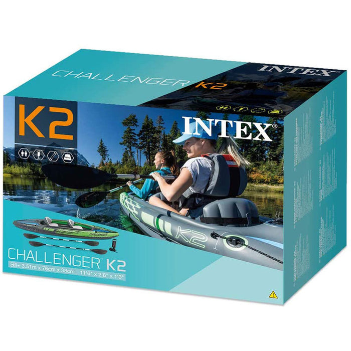 НАДУВАЕМ КАЯК INTEX CHALLENGER
