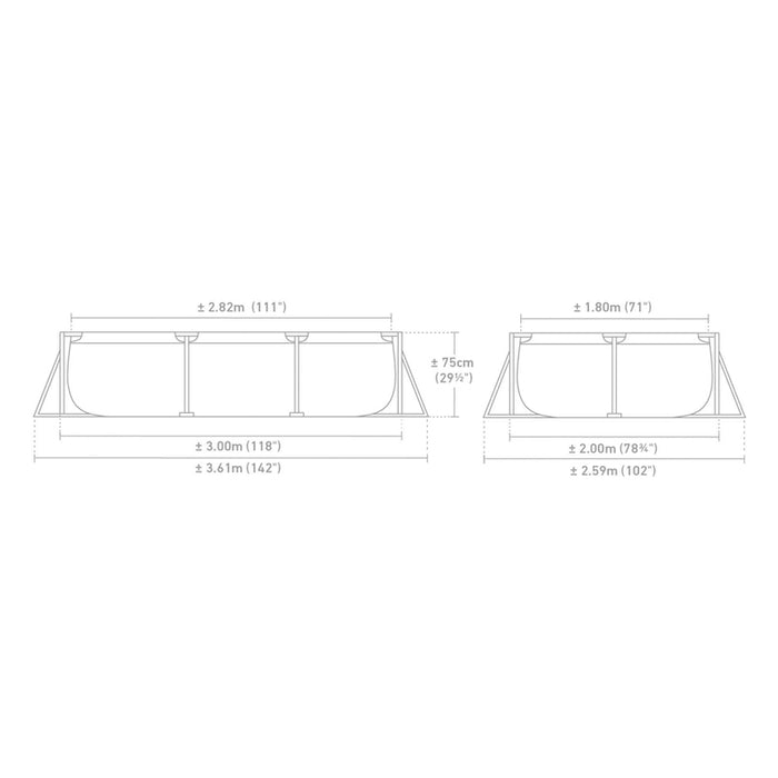 БАСЕЙН 300X200X75СМ INTEX 28272NP