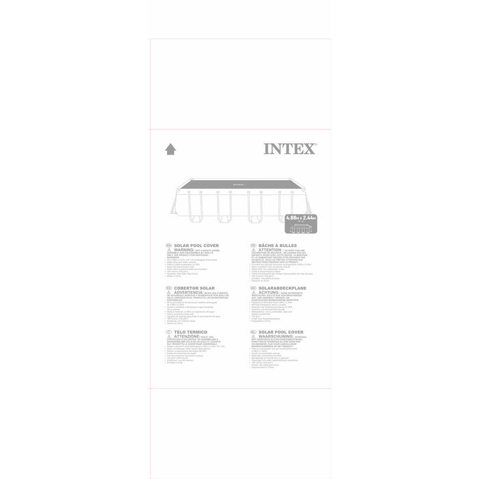 Покривало за плувен басейн Intex 488 x 244 cm Слънчев Квадратен