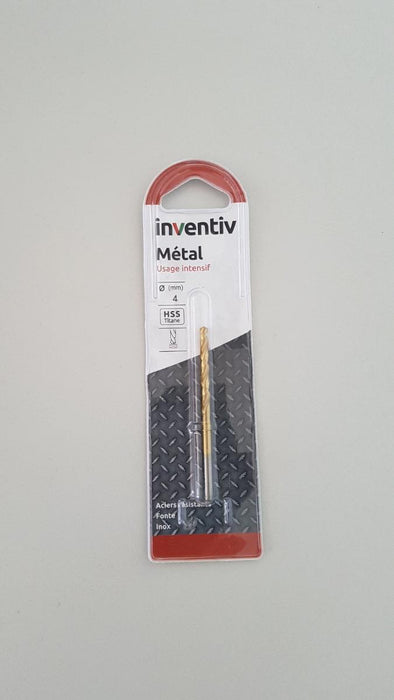 СВРЕДЛО МЕТАЛ HSS-TIN Ф4 INVENTIV