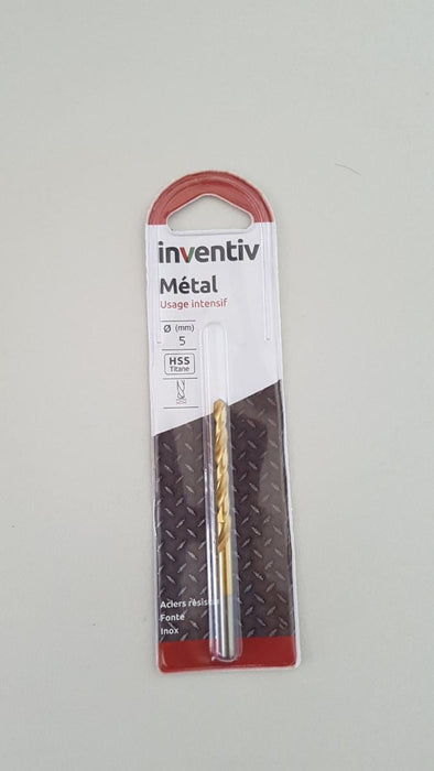СВРЕДЛО МЕТАЛ HSS-TIN Ф5 INVENTIV