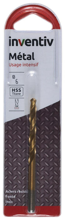 СВРЕДЛО МЕТАЛ HSS-TIN Ф6 INVENTIV