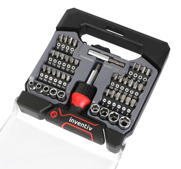 КОМПЛЕКТ БИТОВЕ С ОТВЕРТКА 44Ч. INVENTIV