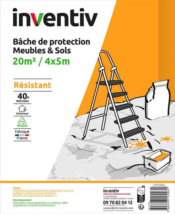ПОКРИВАЛО ЗАЩИТНО 20М2 40МИКРО INVENTIV