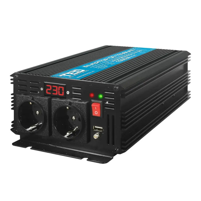 Инвертор 12/220 V DC/AC 1000/2000W Pure Sine Wave /чиста
