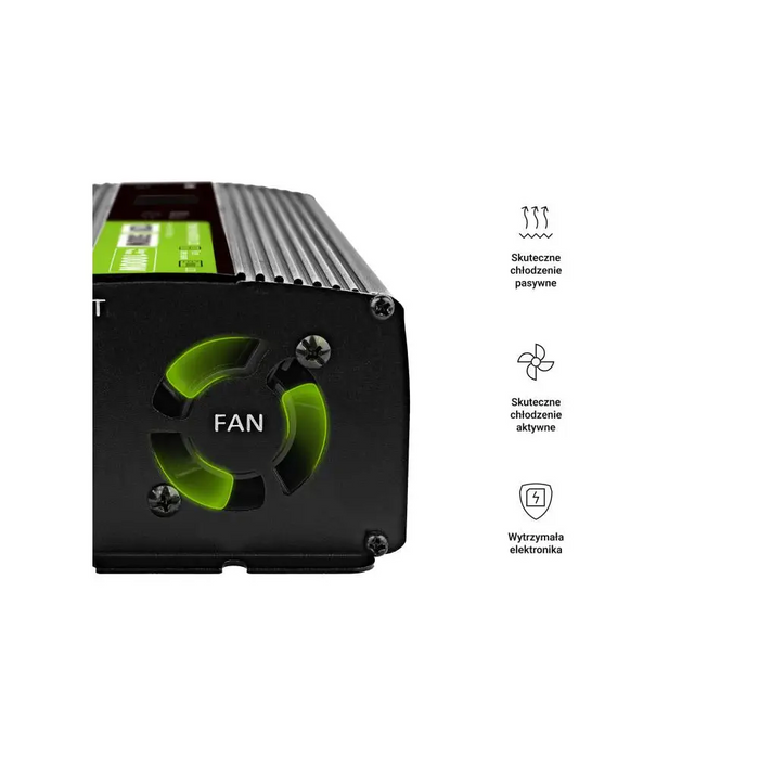 Инвертор GREEN CELL 12/220V DC/AC 500W/1000W INVGC12P500LCD