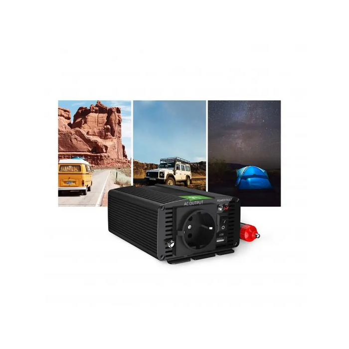 Инвертор GREEN CELL 12/220V DC/AC 150W/300W Чиста синусоида