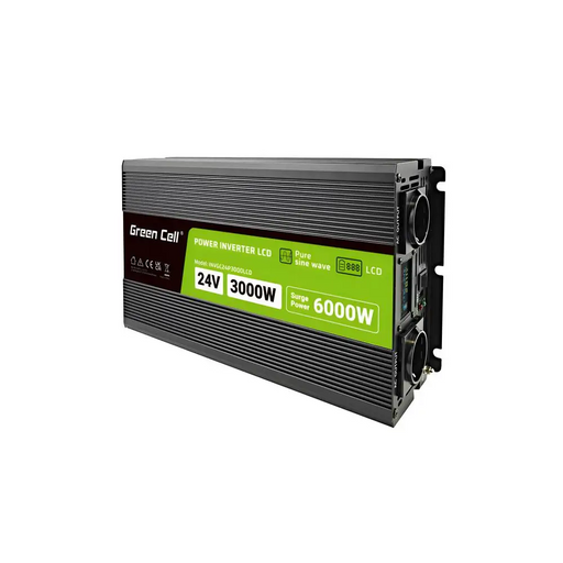 Инвертор GREEN CELL 24/220V DC/AC 3000W/6000W чиста