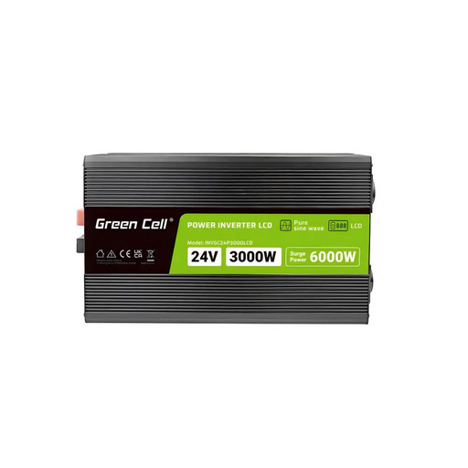 Инвертор GREEN CELL 24/220V DC/AC 3000W/6000W чиста