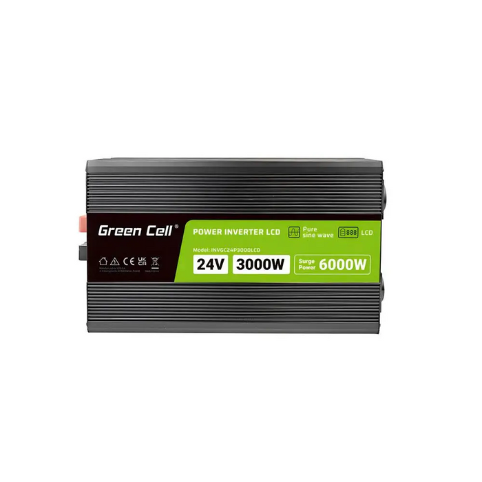 Инвертор GREEN CELL 24/220V DC/AC 3000W/6000W чиста