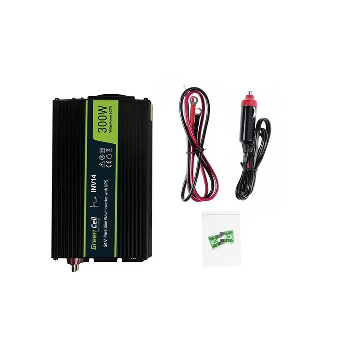Инвертор GREEN CELL 24V/300W чиста синусоида