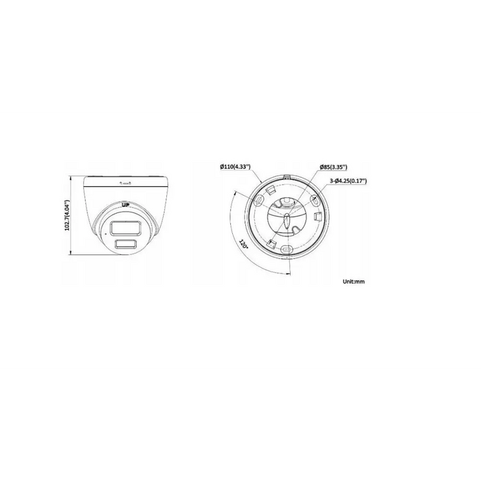 IP КАМЕРА HIKVISION DS-2CD1367G2H-LIU 2.8mm EN