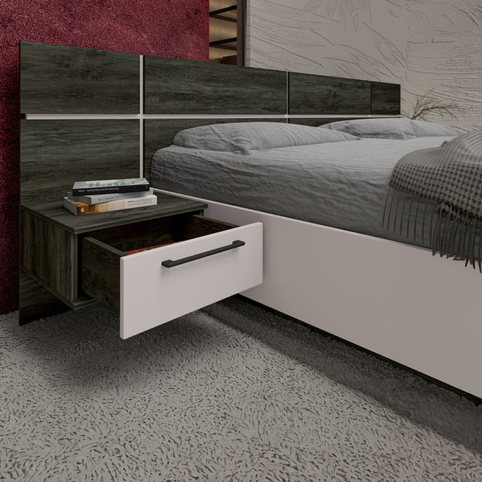 СПАЛНЯ ЗА МАТРАК 160X200 CM IRIM CITY 7088 ДЪБ ГЕРАНО/КАШМИР