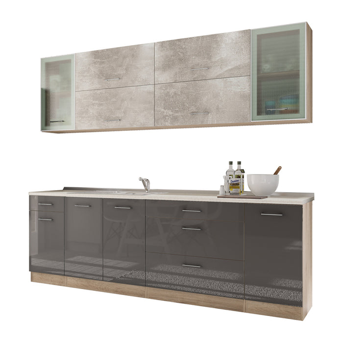 БЛОК КУХНЯ IRIM ALMOND 240 СМ.