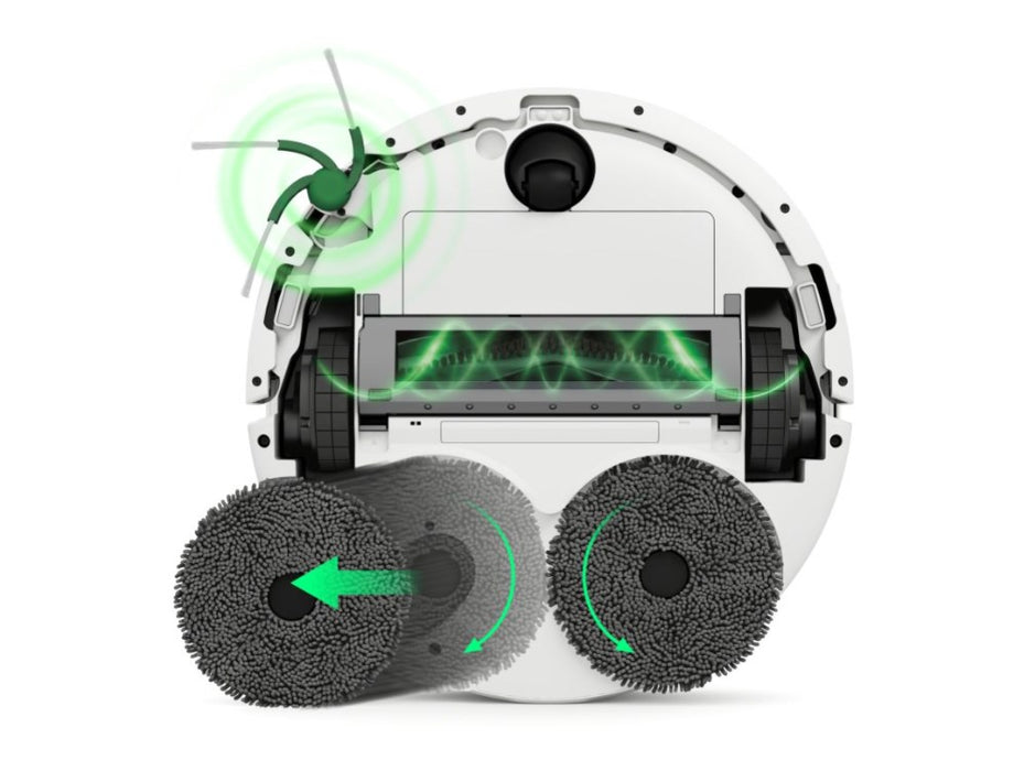 iRobot Roomba Combo 575 бяла роботизирана прахосмукачка + докинг станция AutoWash