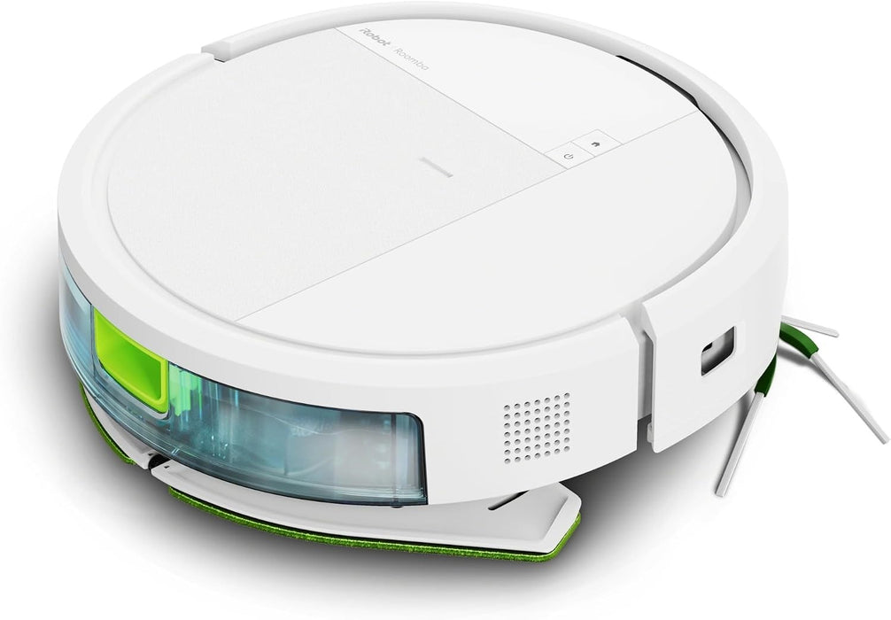iRobot Roomba 115 Combo Роботизирана прахосмукачка + Докинг за автоматично изпразване, бяла