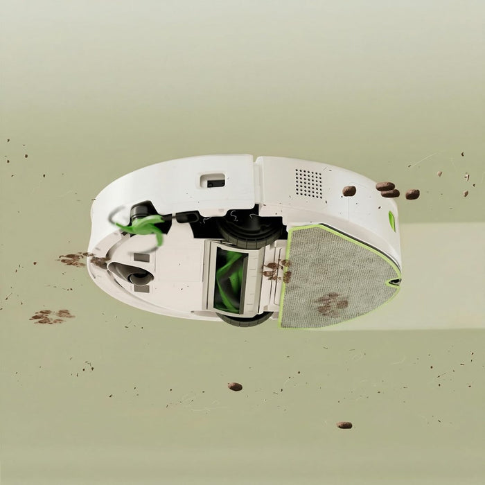 iRobot Roomba 115 Combo Роботизирана прахосмукачка + Докинг за автоматично изпразване, бяла