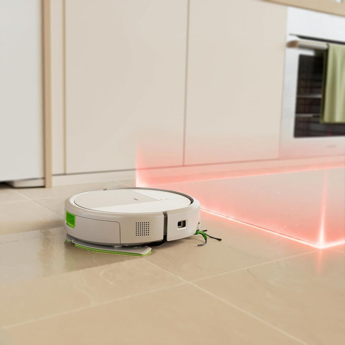 iRobot Roomba 115 Combo Роботизирана прахосмукачка + Докинг за автоматично изпразване, бяла