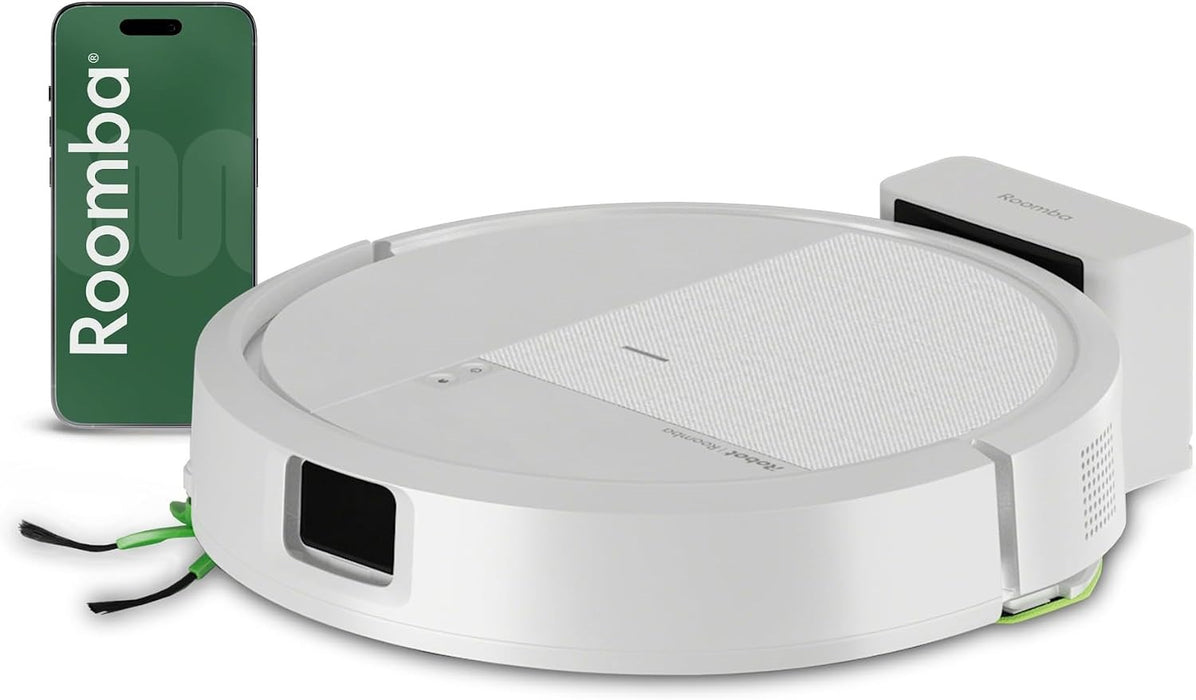 iRobot Roomba 115 Combo Роботизирана прахосмукачка + Докинг за автоматично изпразване, бяла