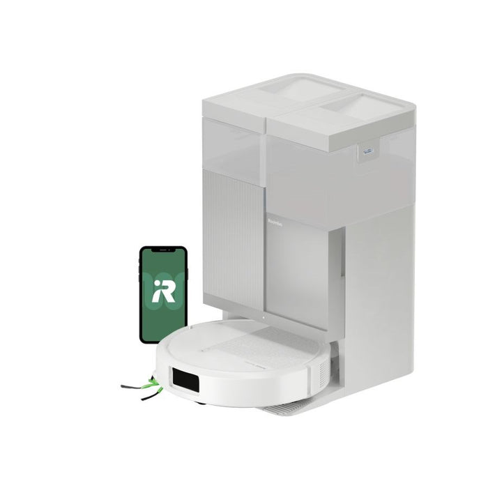 iRobot Roomba Plus 415 Combo Роботизирана прахосмукачка Бяла + Докинг станция за автоматично измиване