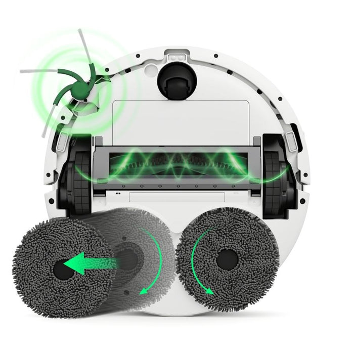 iRobot Roomba Plus 415 Combo Роботизирана прахосмукачка Бяла + Докинг станция за автоматично измиване