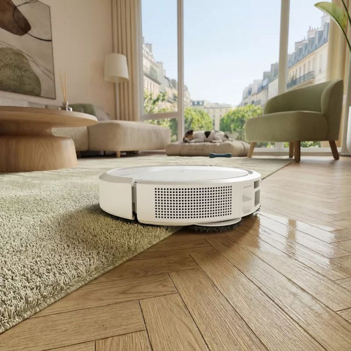 iRobot Roomba Plus 415 Combo Роботизирана прахосмукачка Бяла + Докинг станция за автоматично измиване