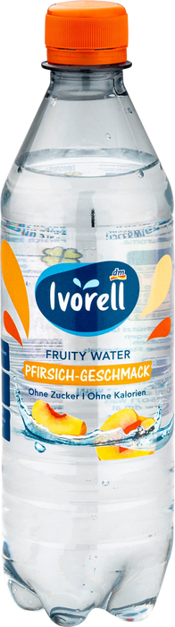Газирана водa Fruity Water с вкус на праскова, 0,5 l