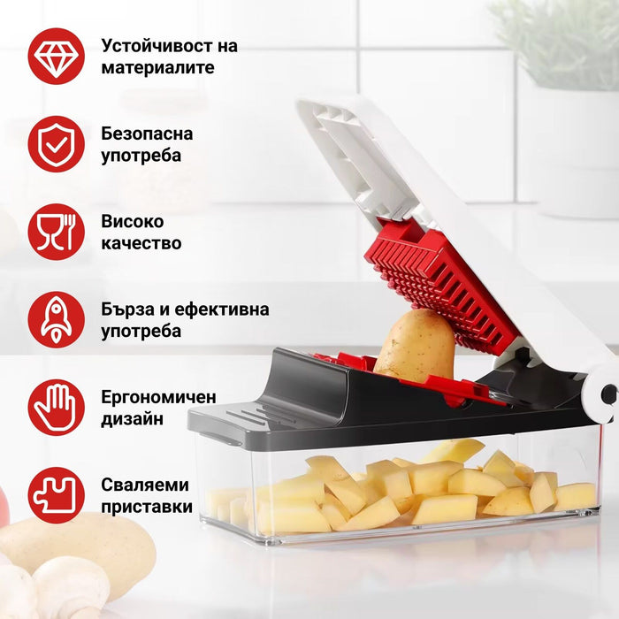 Мултифункционална преса Izibizi – PS-331A, 1.2 l, 2 приставки