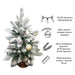 ИЗКУСТВЕНА КОЛЕДНА ДЕКО ЕЛХА 45CM HD HD-9895/ST05S-WP45CM