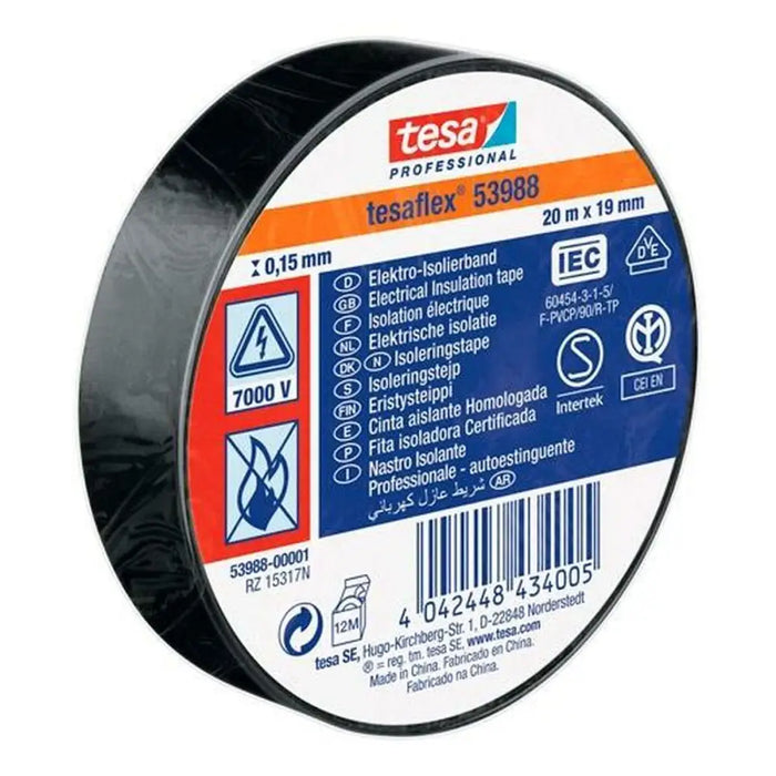 Изолационна лента TESA Черен PVC (10 броя)