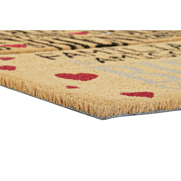 Изтривалка за Врата DKD Home Decor Червен Черен Кафяв Гума