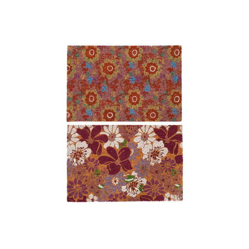 Изтривалка за Врата DKD Home Decor Гума Многоцветен 2 броя