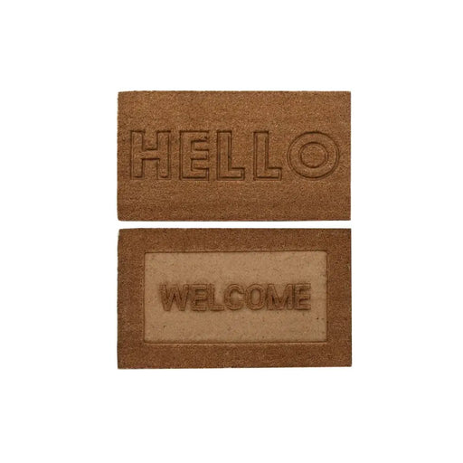 Изтривалка за Врата DKD Home Decor Кафяв Гума Кокосов орех