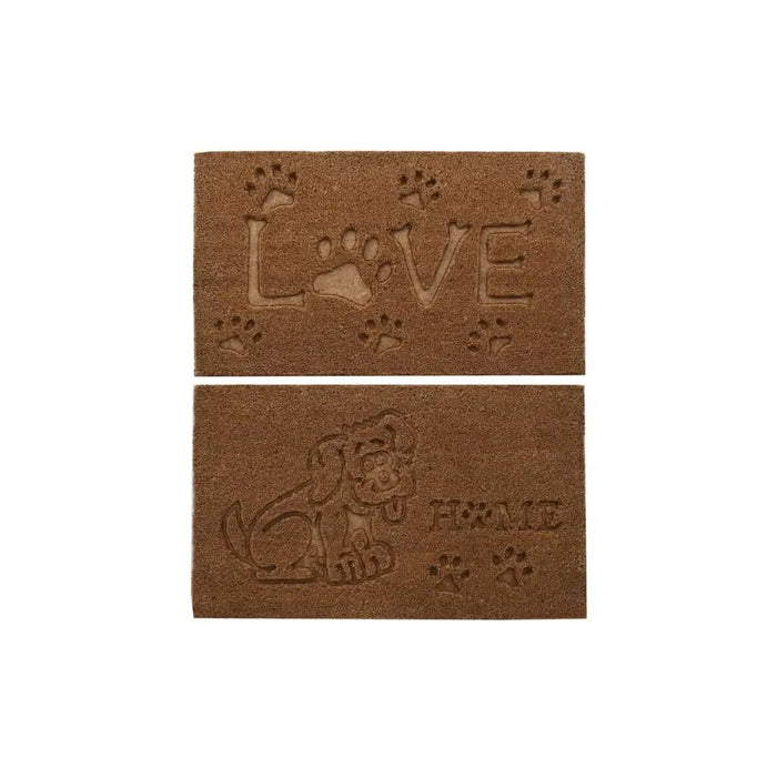 Изтривалка за Врата DKD Home Decor Кафяв Гума Кокосов орех