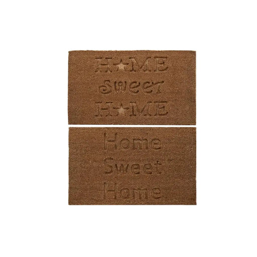 Изтривалка за Врата DKD Home Decor Кафяв Гума Кокосов орех