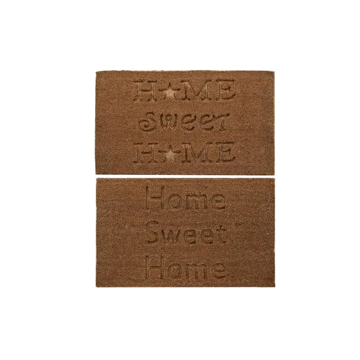 Изтривалка за Врата DKD Home Decor Кафяв Гума Кокосов орех