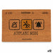 Изтривалка за Врата Gift Decor Airplane Mode Жълт Черен