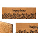 Изтривалка за Врата Gift Decor Happy home Естествен PVC