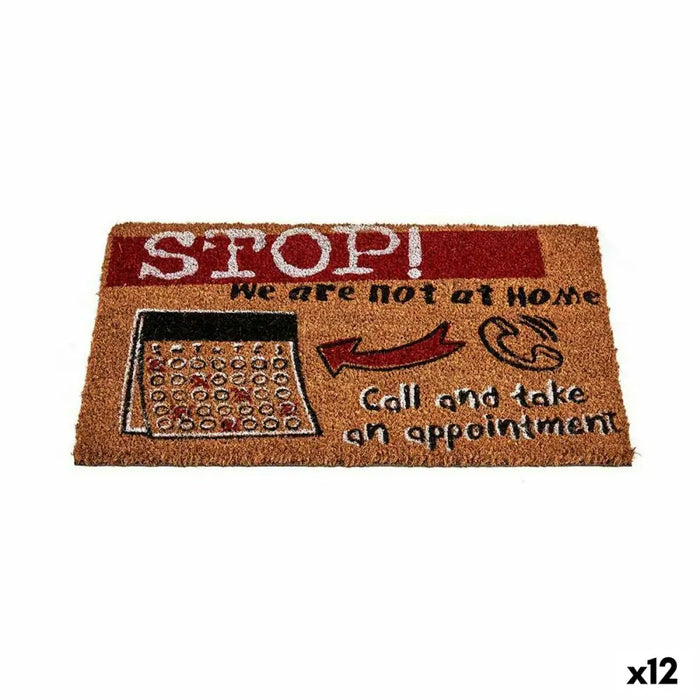 Изтривалка за Врата Gift Decor Stop Черен Червен Естествен