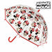 Извит чадър Minnie Mouse 2400-0512 Червен 100 % POE 45 cm