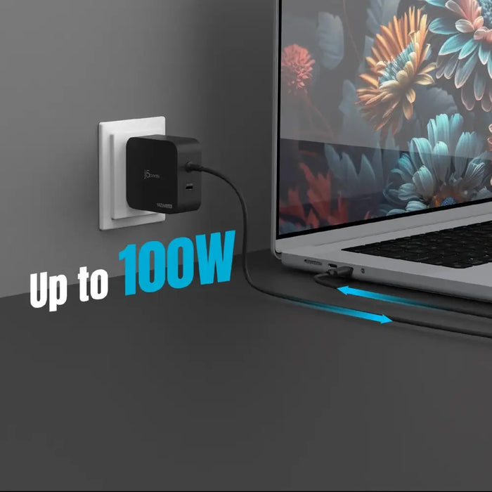 j5create JUP25102V Зарядно 220V- GaN 102W USB-C 2порта-