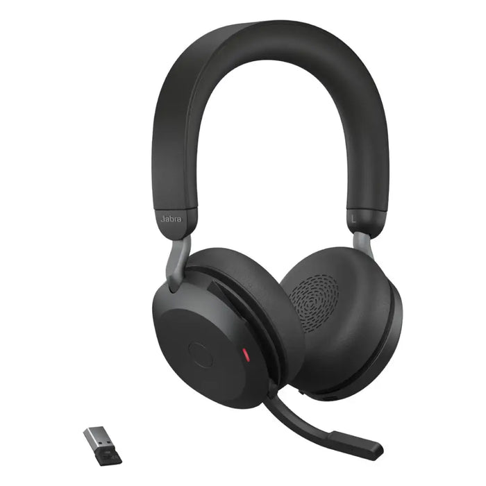 Jabra Evolve2 75 - USB-A UC със стойка за бюро - черен