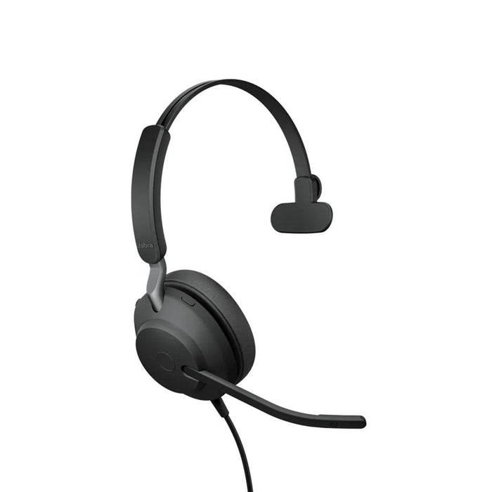 Jabra Evolve2 40 SE Слушалки с кабел, лента за глава, офис/кол център, USB Type-C / USB Type-A, черни