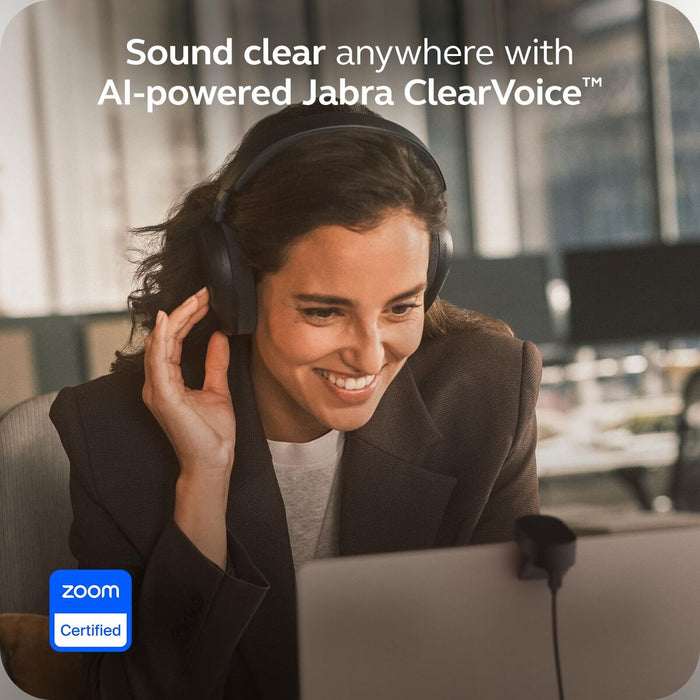 Bluetooth Слушалки с Диадема Jabra EVOLVE3 85 UC LINK390C Черен