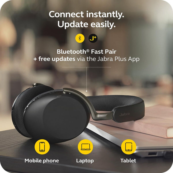 Bluetooth Слушалки с Диадема Jabra EVOLVE3 85 Черен