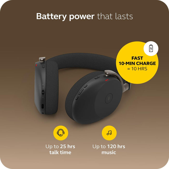 Bluetooth Слушалки с Диадема Jabra EVOLVE3 85 Черен